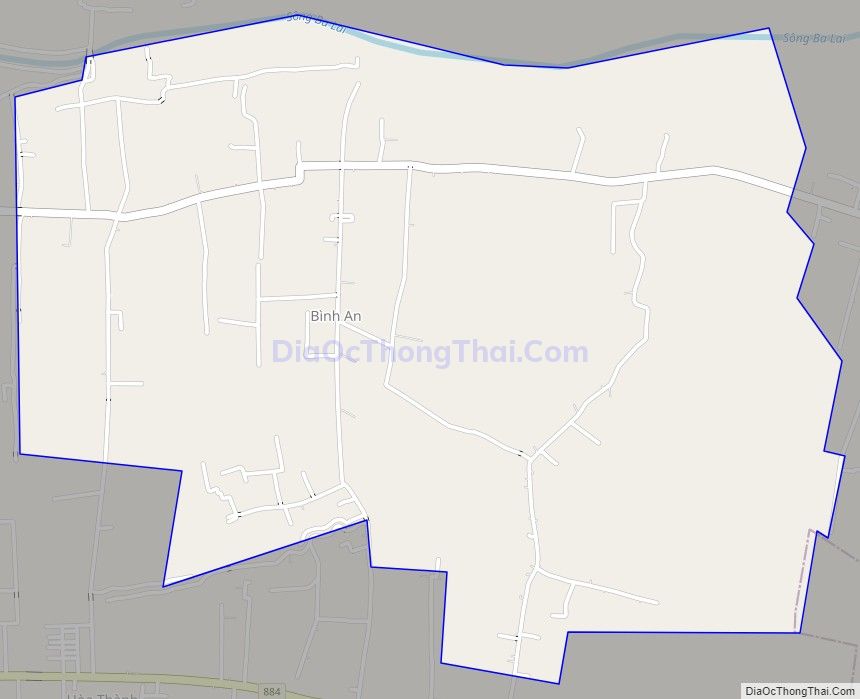 Bản đồ giao thông xã Tường Đa, huyện Châu Thành