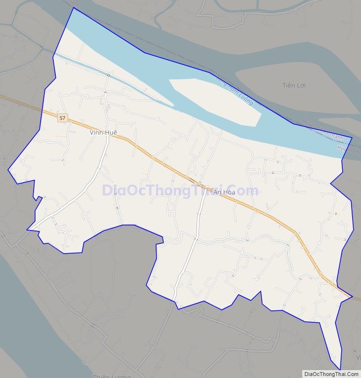 Bản đồ giao thông xã Long Thới, huyện Chợ Lách