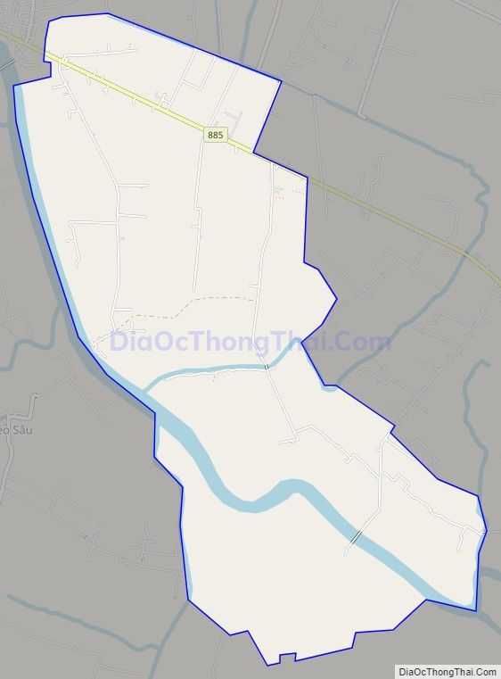 Bản đồ giao thông xã Lương Hòa, huyện Giồng Trôm