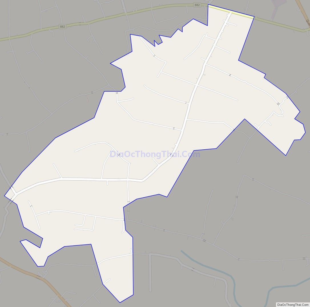 Bản đồ giao thông xã Thành An, huyện Mỏ Cày Bắc