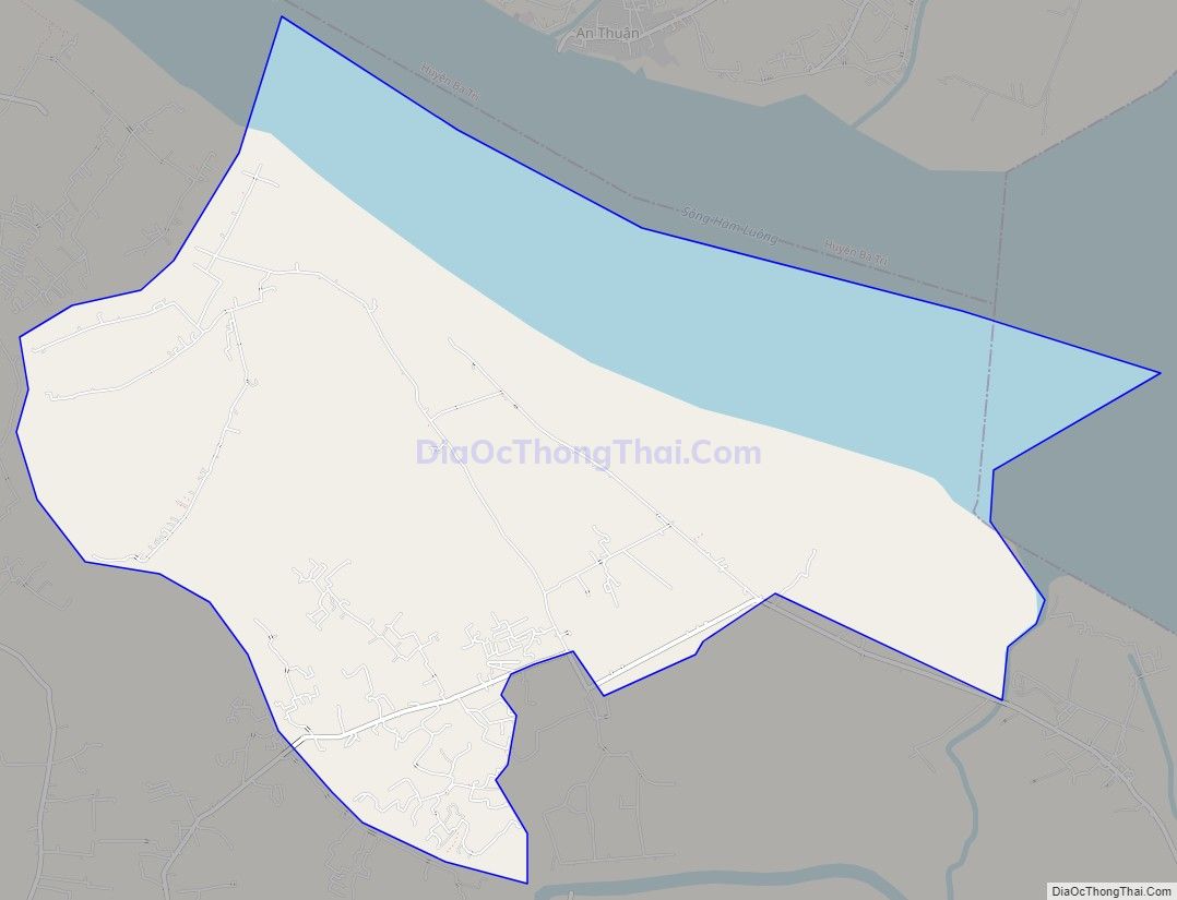 Bản đồ giao thông xã An Điền, huyện Thạnh Phú