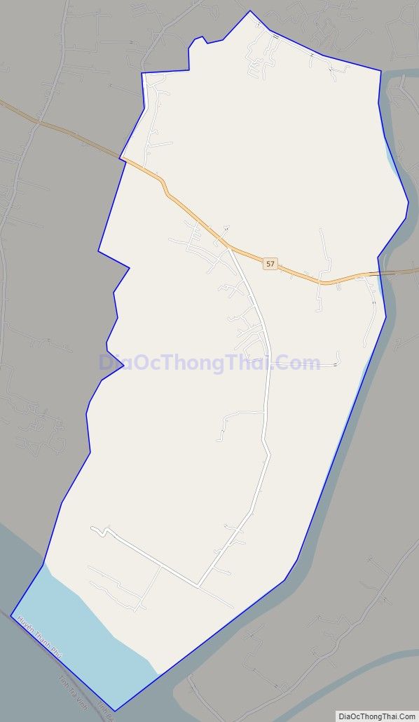 Bản đồ giao thông xã An Nhơn, huyện Thạnh Phú