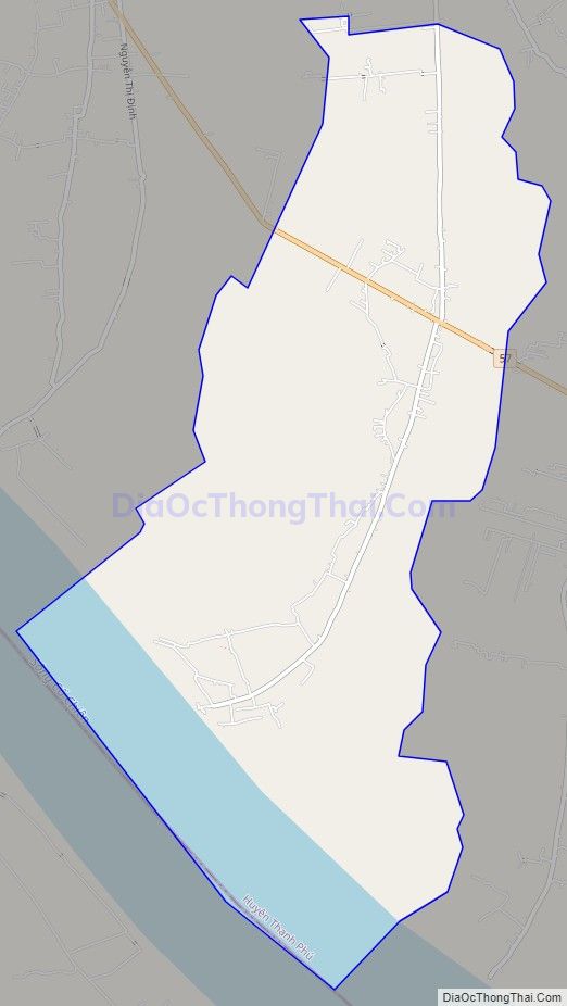 Bản đồ giao thông xã An Thuận, huyện Thạnh Phú