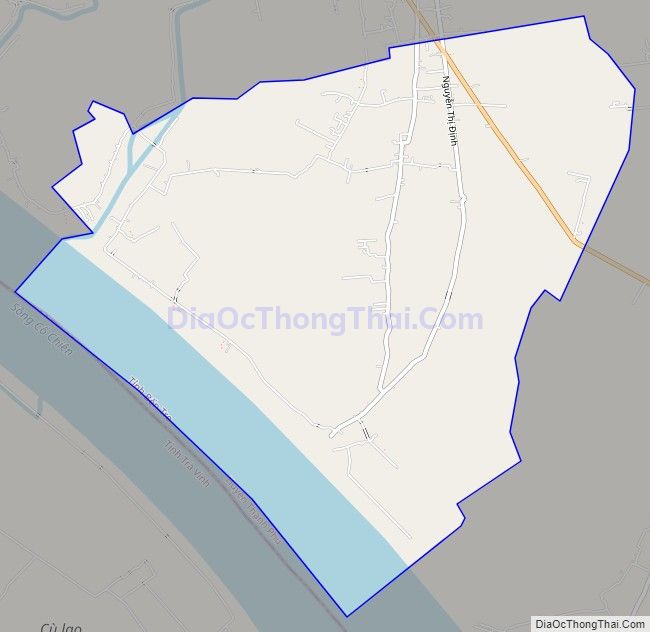 Bản đồ giao thông xã Bình Thạnh, huyện Thạnh Phú