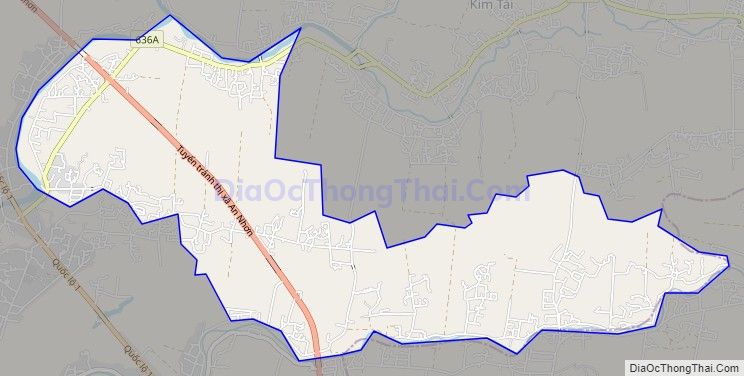 Bản đồ giao thông xã Nhơn An, thị xã An Nhơn
