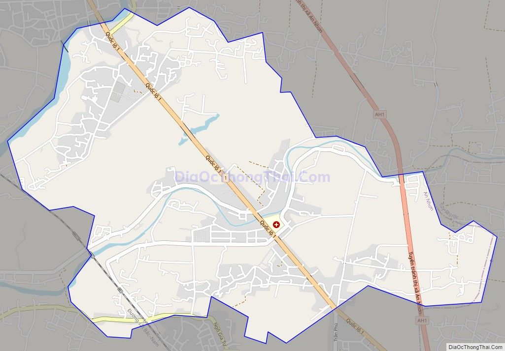 Bản đồ giao thông phường Nhơn Hưng, thị xã An Nhơn