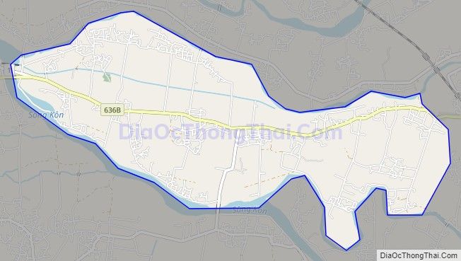 Bản đồ giao thông xã Nhơn Khánh, thị xã An Nhơn