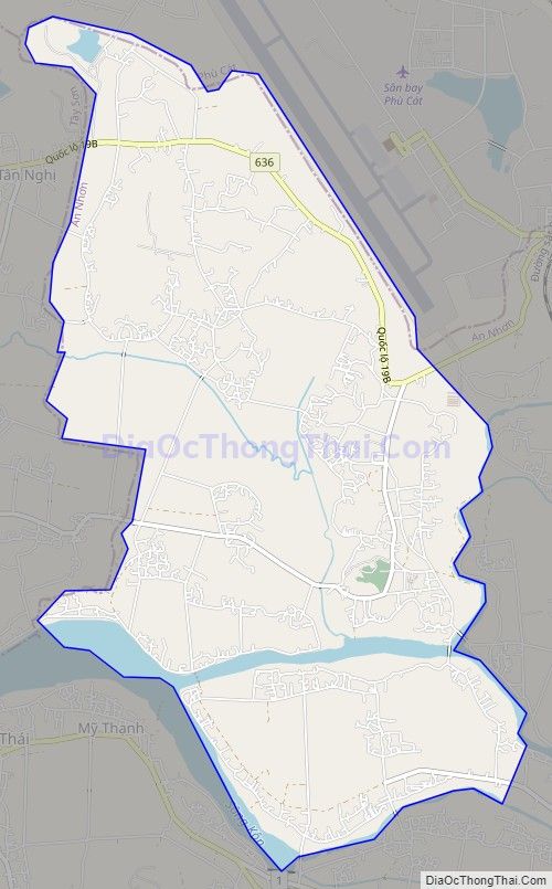 Bản đồ giao thông xã Nhơn Mỹ, thị xã An Nhơn