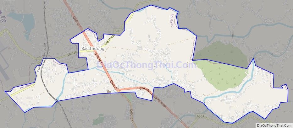 Bản đồ giao thông phường Nhơn Thành, thị xã An Nhơn
