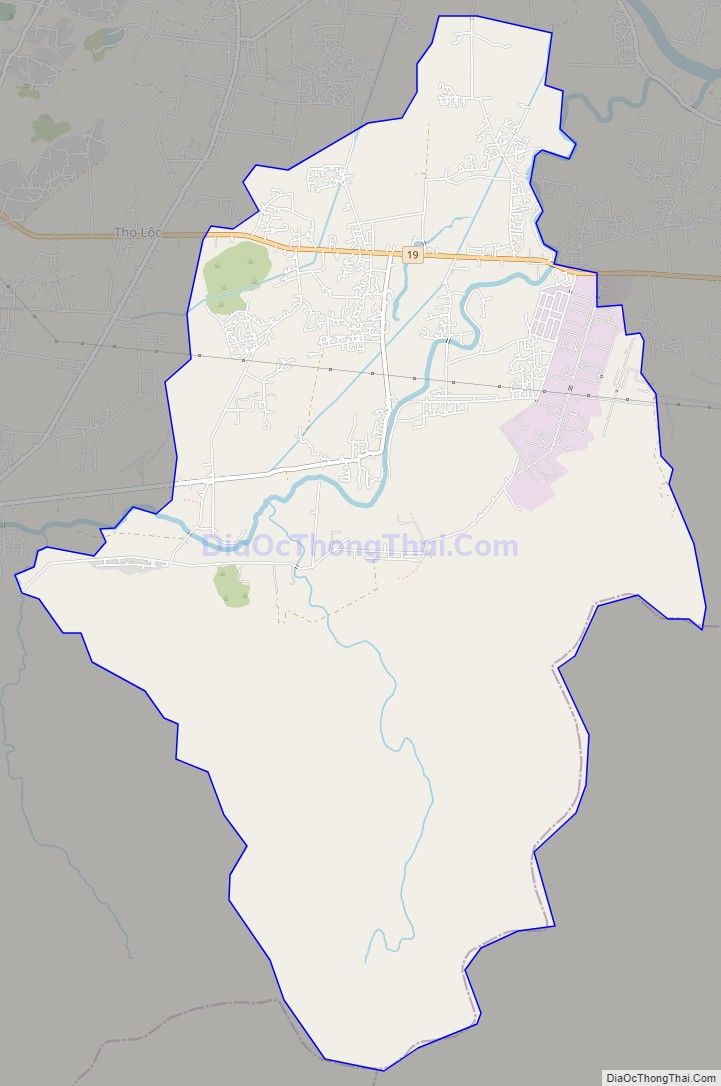 Bản đồ giao thông xã Nhơn Thọ, thị xã An Nhơn