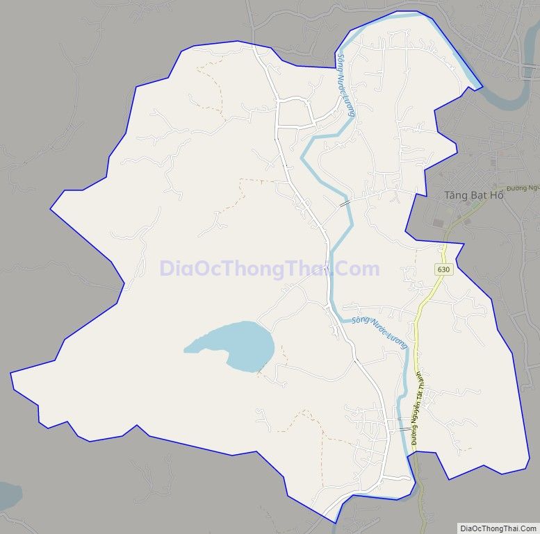Bản đồ giao thông xã Ân Đức, huyện Hoài Ân