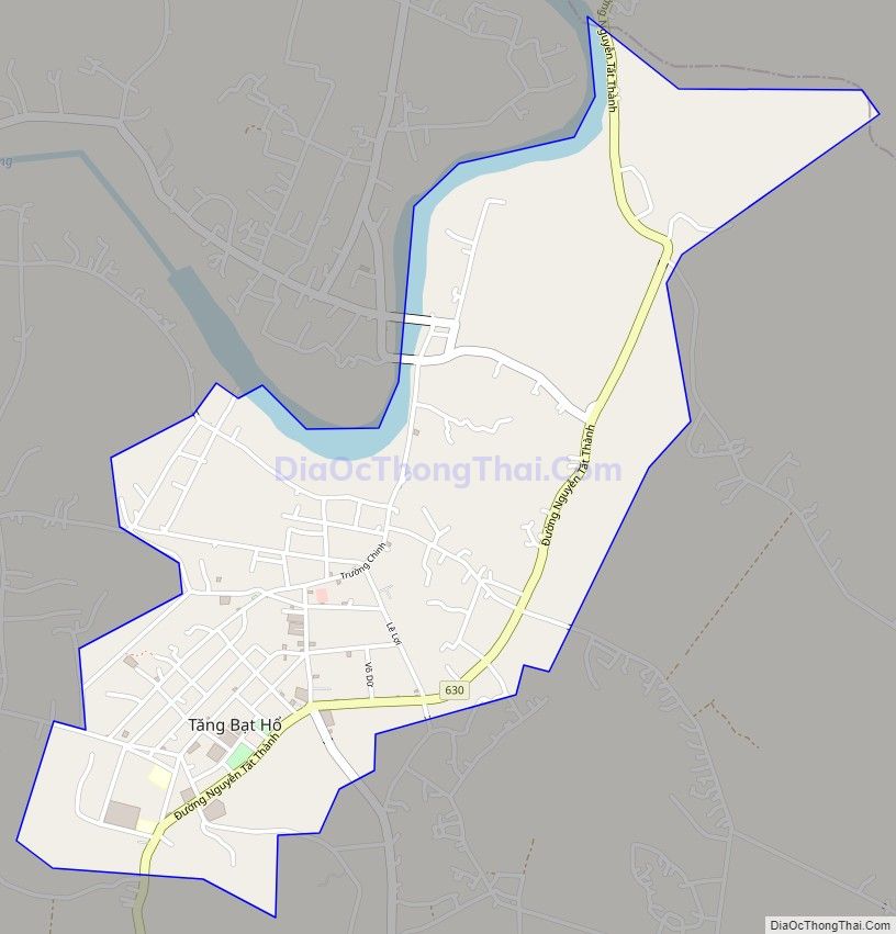 Bản đồ giao thông Thị trấn Tăng Bạt Hổ, huyện Hoài Ân