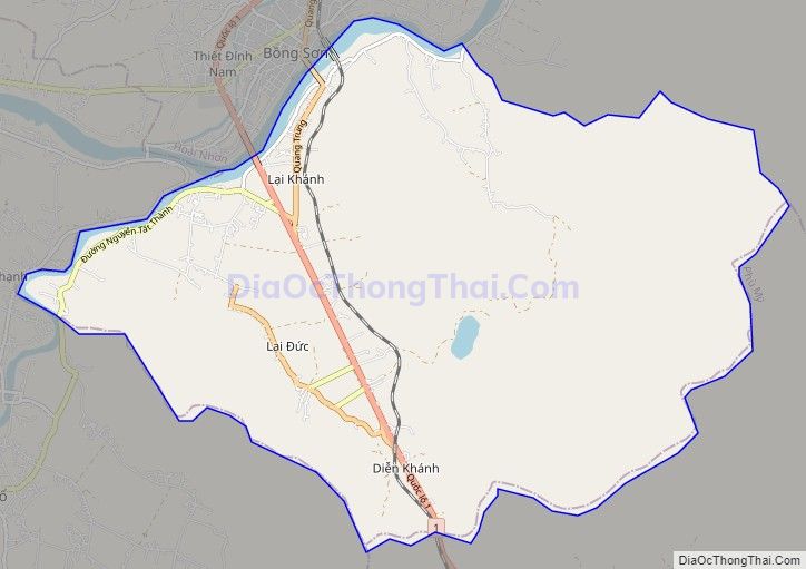 Bản đồ giao thông phường Hoài Đức, thị xã Hoài Nhơn