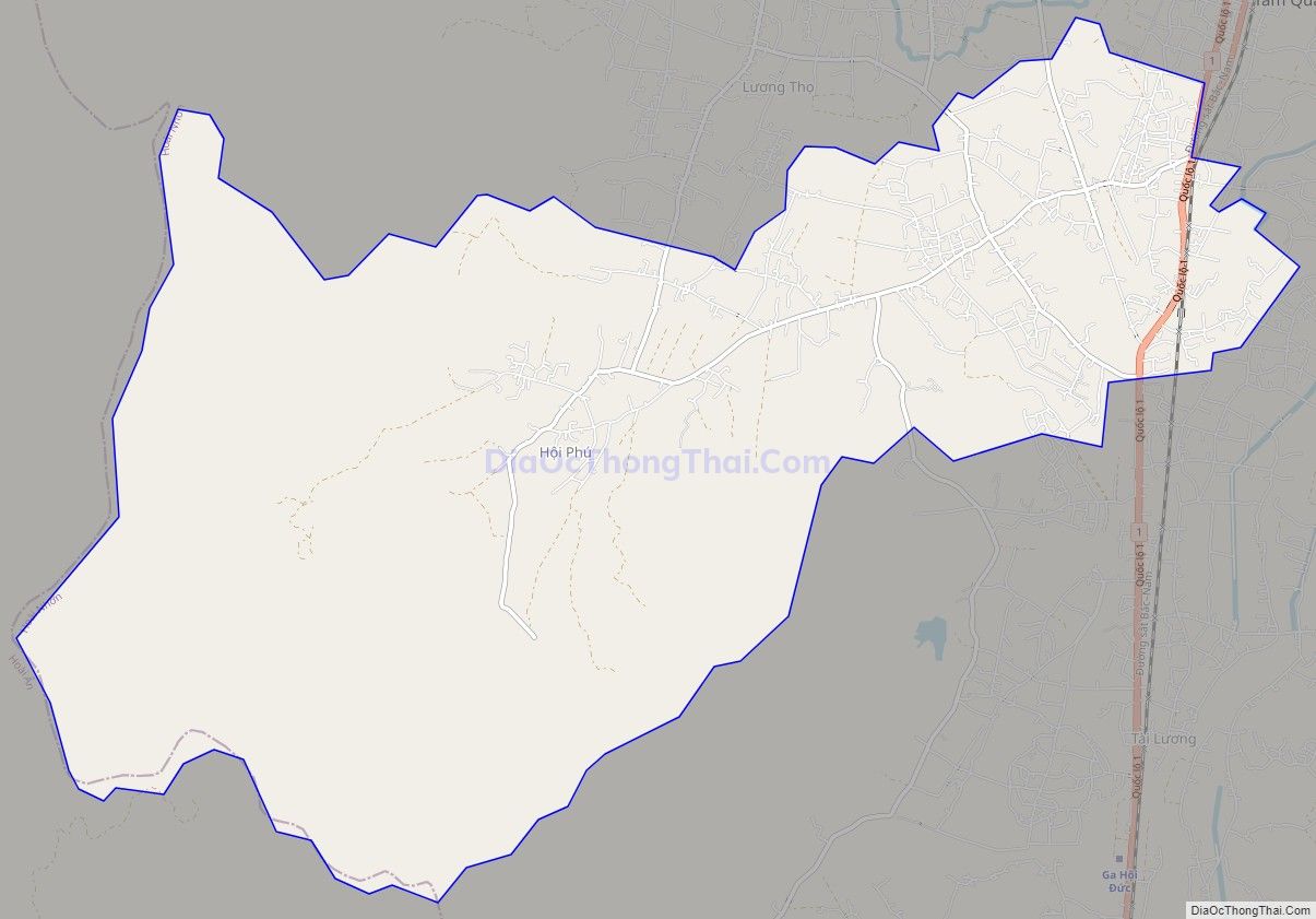 Bản đồ giao thông phường Hoài Hảo, thị xã Hoài Nhơn