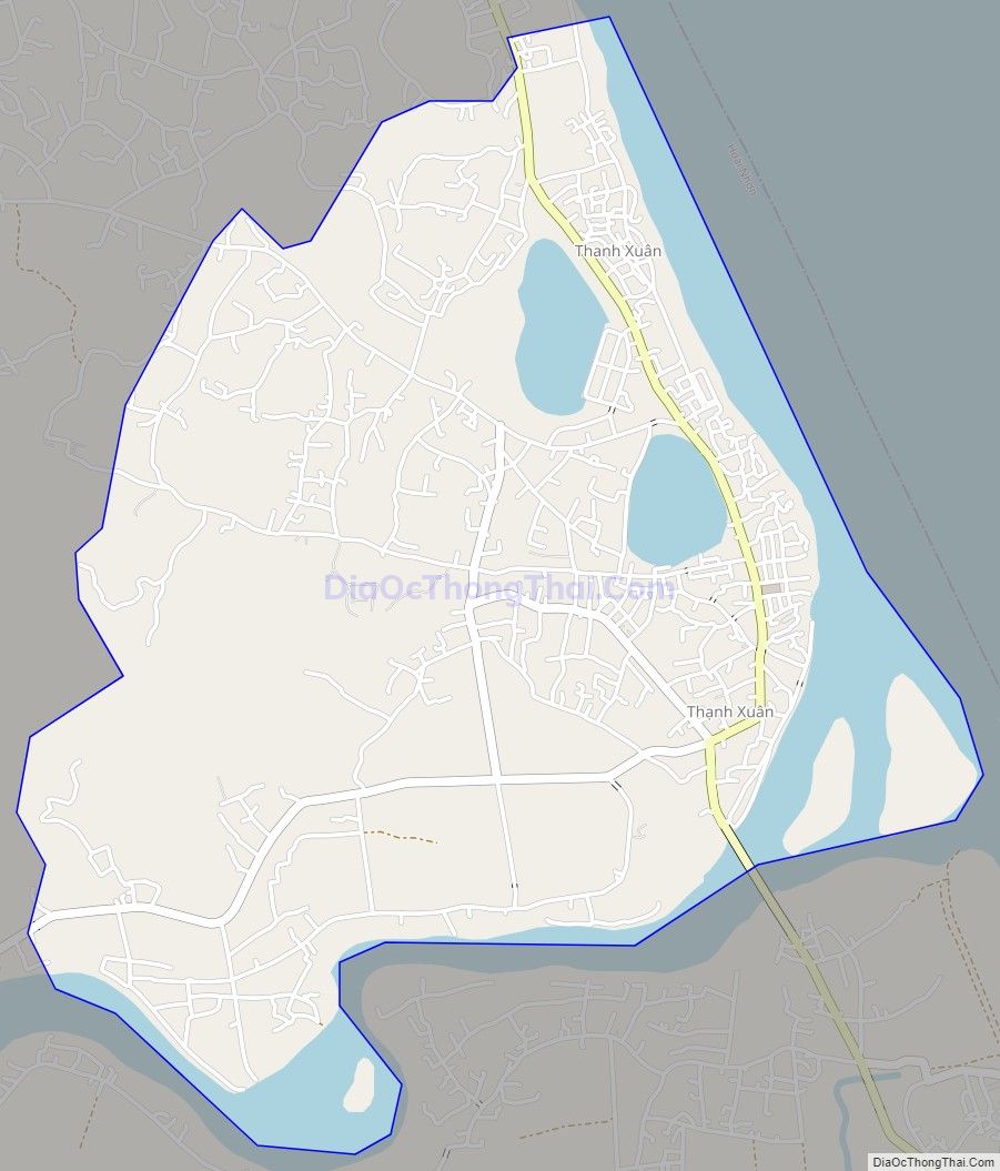 Bản đồ giao thông phường Hoài Hương, thị xã Hoài Nhơn