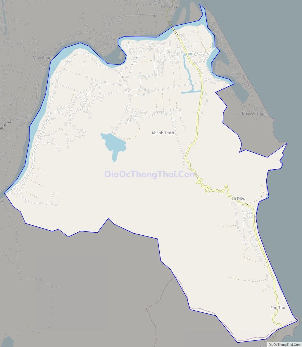 Bản đồ giao thông xã Hoài Mỹ, thị xã Hoài Nhơn