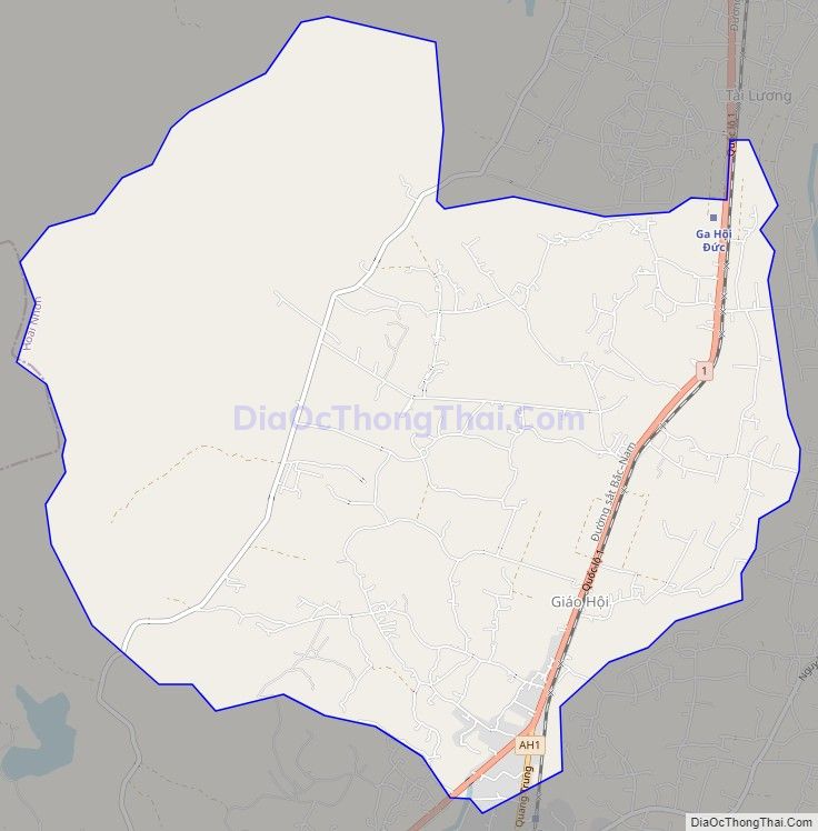 Bản đồ giao thông phường Hoài Tân, thị xã Hoài Nhơn