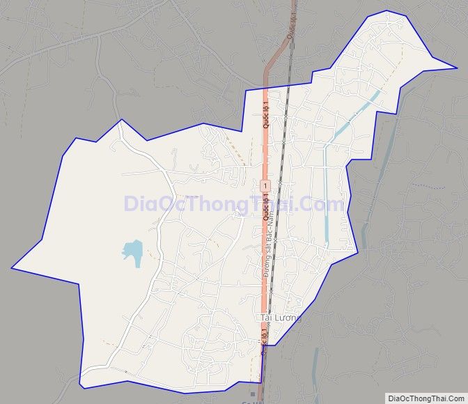 Bản đồ giao thông phường Hoài Thanh Tây, thị xã Hoài Nhơn