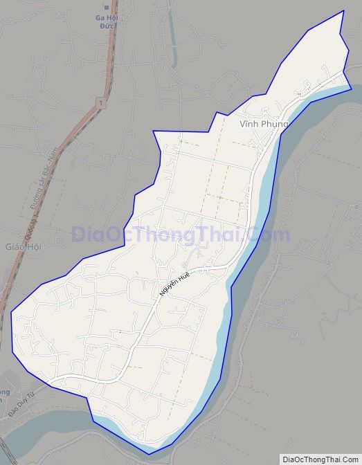 Bản đồ giao thông phường Hoài Xuân, thị xã Hoài Nhơn