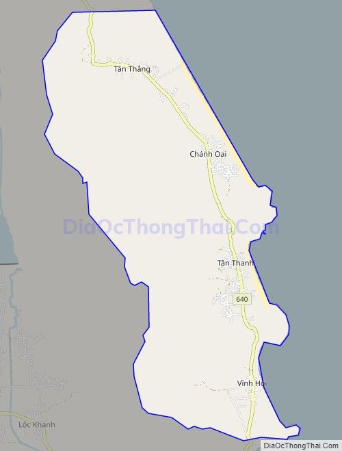 Bản đồ giao thông xã Cát Hải, huyện Phù Cát