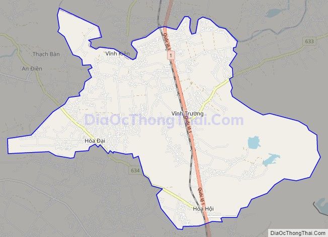 Bản đồ giao thông xã Cát Hanh, huyện Phù Cát