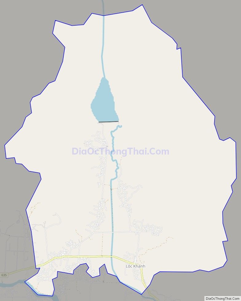 Bản đồ giao thông xã Cát Hưng, huyện Phù Cát