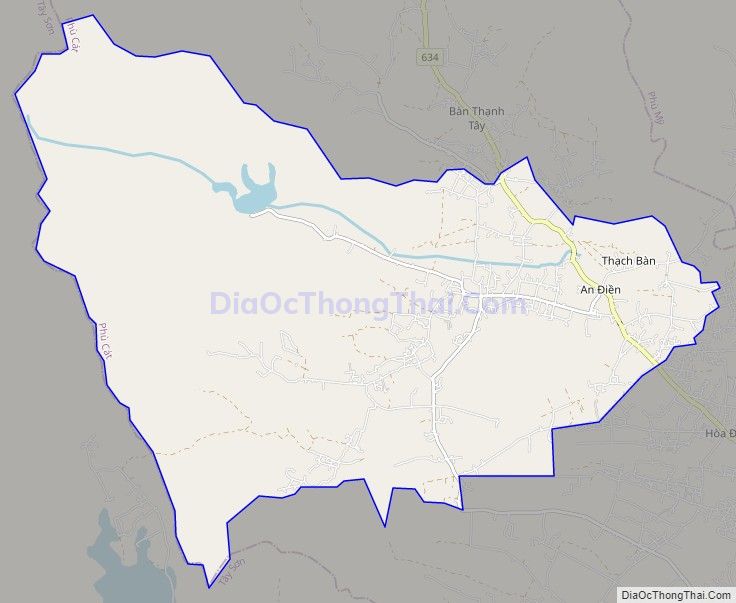 Bản đồ giao thông xã Cát Lâm, huyện Phù Cát