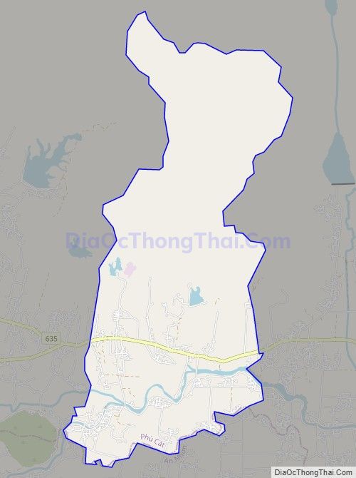 Bản đồ giao thông xã Cát Nhơn, huyện Phù Cát