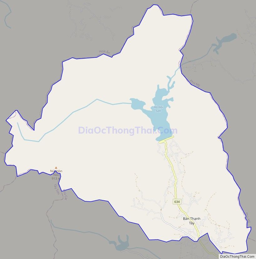 Bản đồ giao thông xã Cát Sơn, huyện Phù Cát
