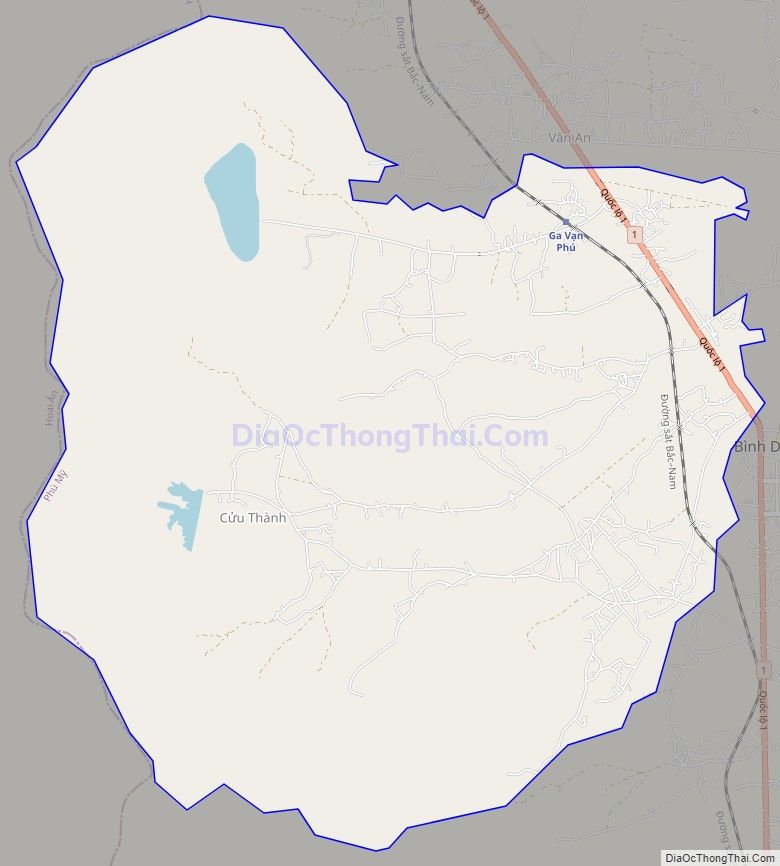 Bản đồ giao thông xã Mỹ Lộc, huyện Phù Mỹ