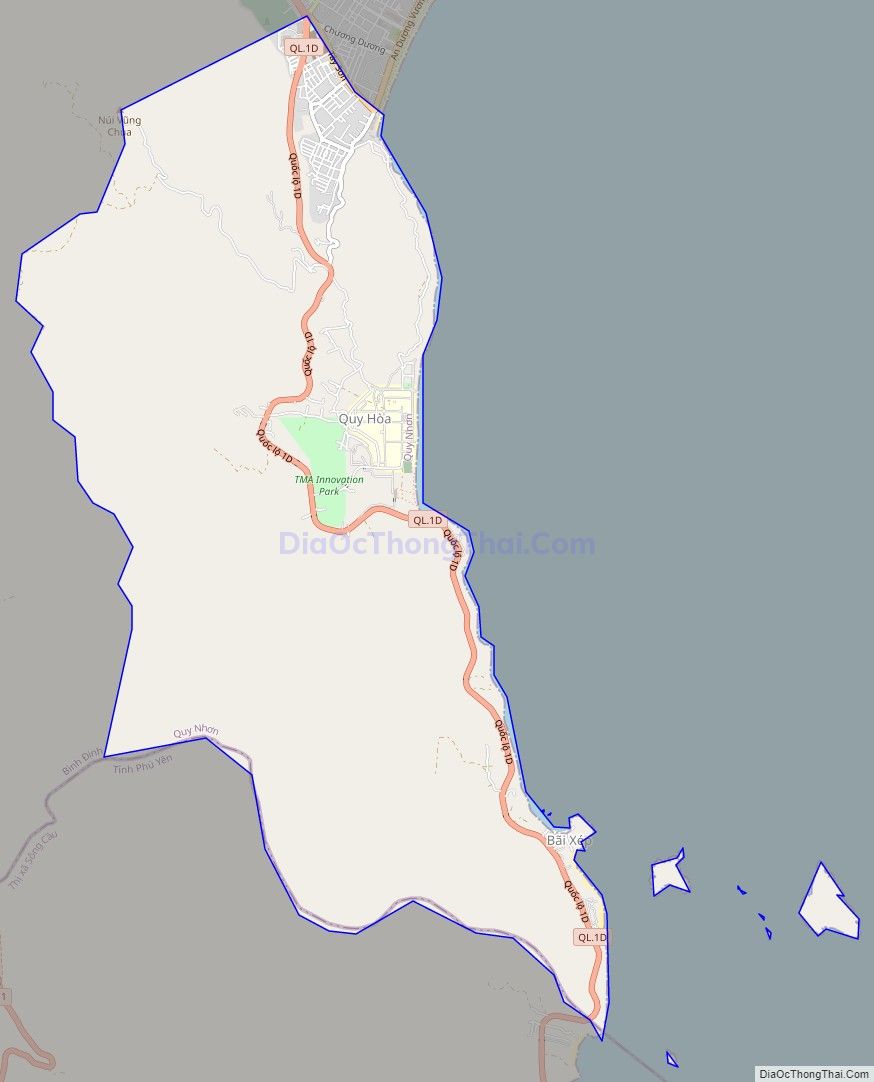 Bản đồ giao thông phường Ghềnh Ráng, thành phố Quy Nhơn