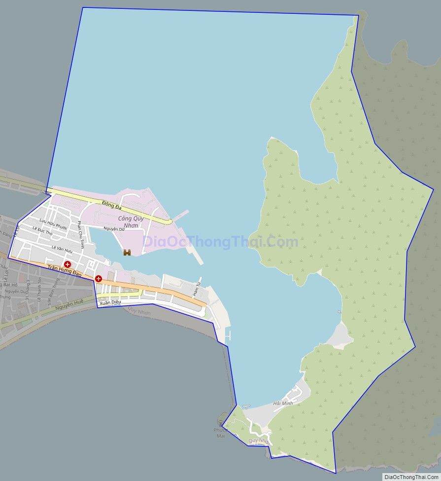 Bản đồ giao thông phường Hải Cảng, thành phố Quy Nhơn