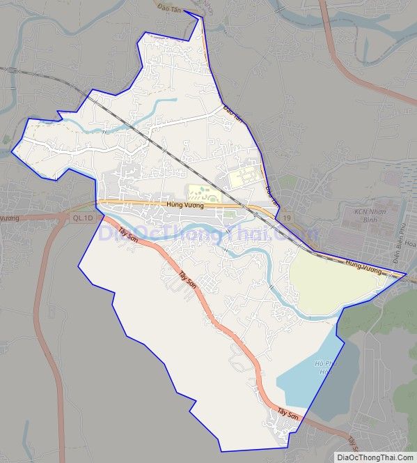 Bản đồ giao thông phường Nhơn Phú, thành phố Quy Nhơn