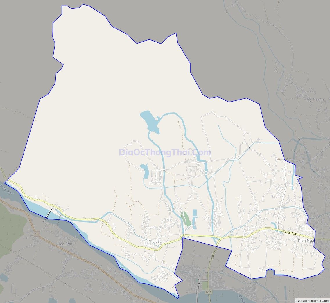 Bản đồ giao thông xã Bình Thành, huyện Tây Sơn