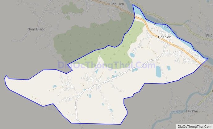 Bản đồ giao thông xã Bình Tường, huyện Tây Sơn
