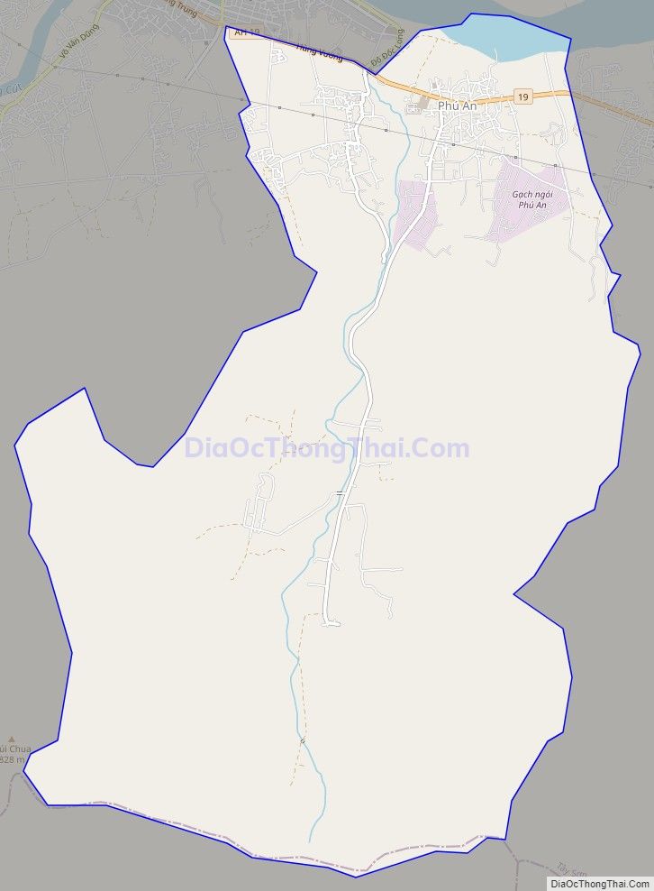 Bản đồ giao thông xã Tây Xuân, huyện Tây Sơn