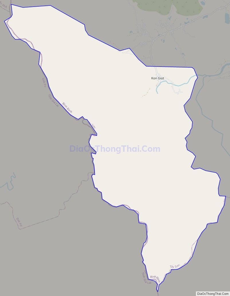 Bản đồ giao thông xã Vĩnh An, huyện Tây Sơn