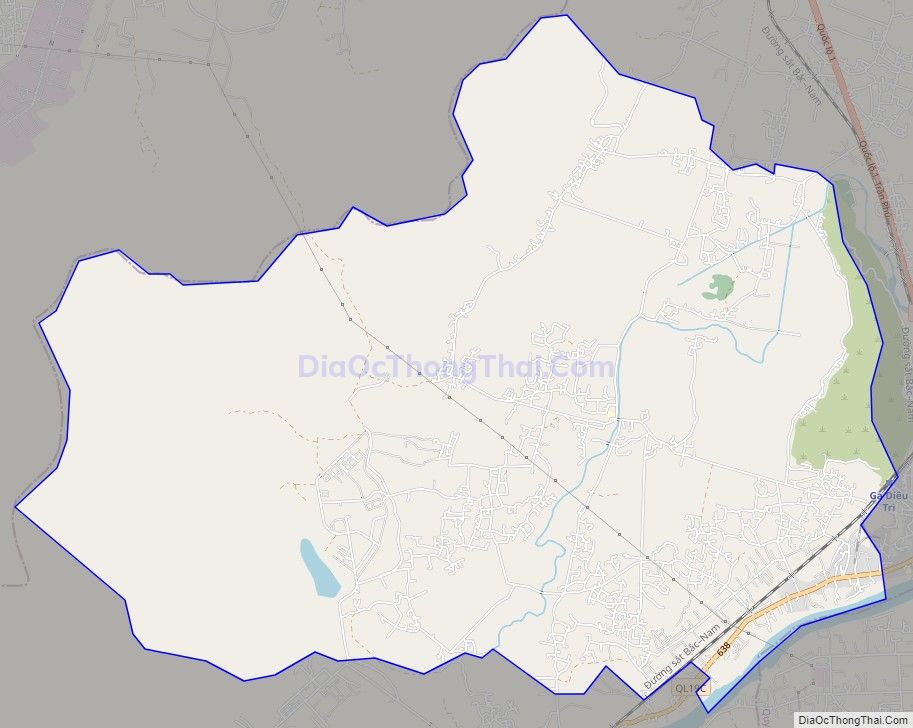 Bản đồ giao thông xã Phước An, huyện Tuy Phước