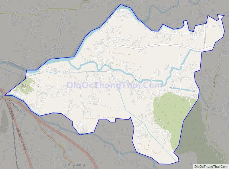 Bản đồ giao thông xã Phước Hiệp, huyện Tuy Phước