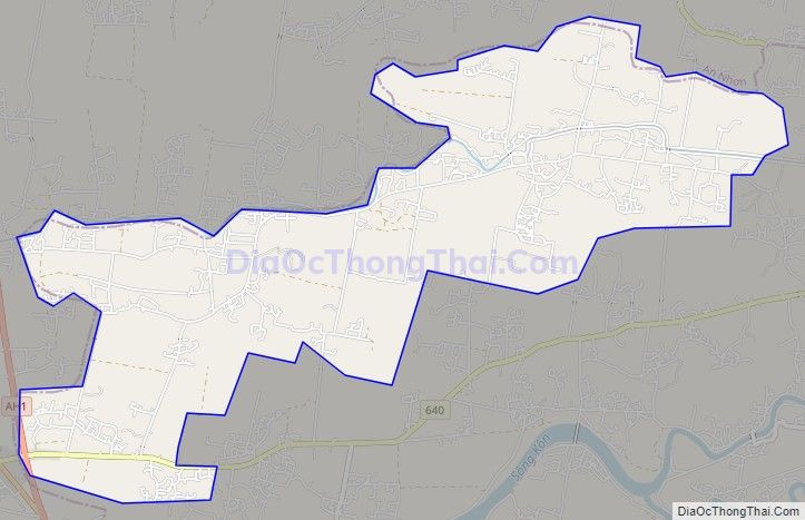 Bản đồ giao thông xã Phước Hưng, huyện Tuy Phước