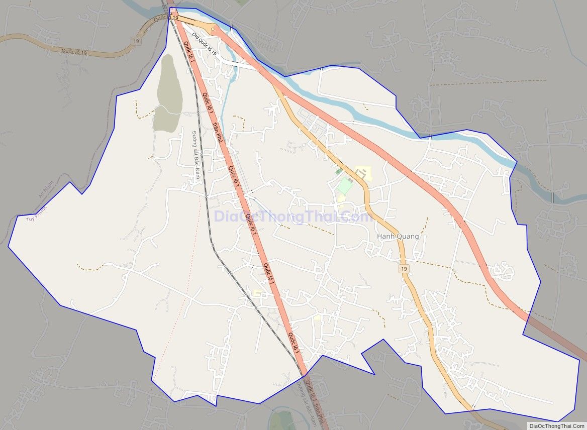 Bản đồ giao thông xã Phước Lộc, huyện Tuy Phước
