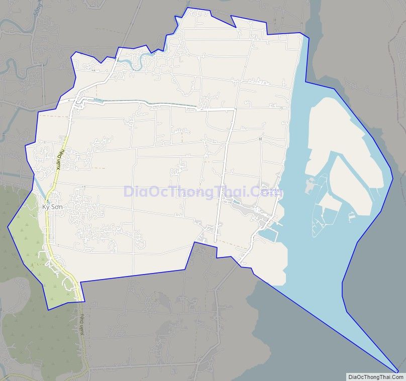 Bản đồ giao thông xã Phước Sơn, huyện Tuy Phước