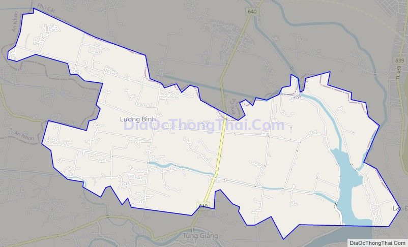 Bản đồ giao thông xã Phước Thắng, huyện Tuy Phước