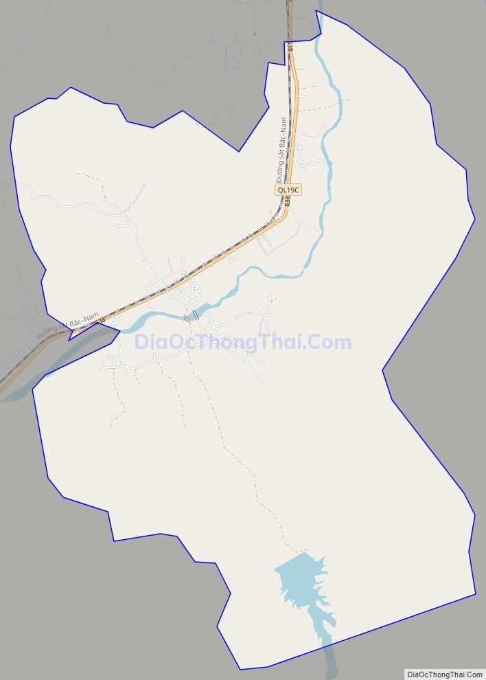 Bản đồ giao thông xã Canh Hiển, huyện Vân Canh