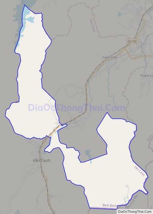 Bản đồ giao thông xã Canh Hiệp, huyện Vân Canh