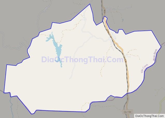 Bản đồ giao thông xã Canh Hòa, huyện Vân Canh