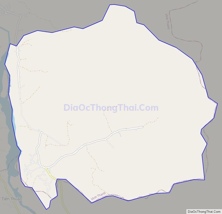 Bản đồ giao thông xã Vĩnh Hòa, huyện Vĩnh Thạnh