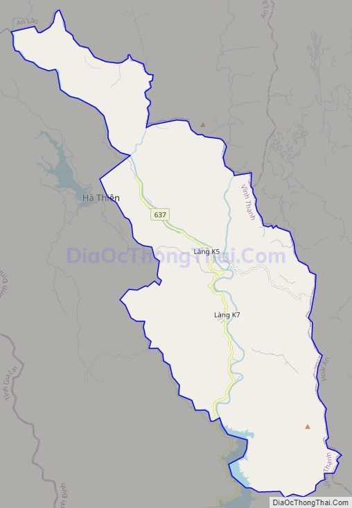 Bản đồ giao thông xã Vĩnh Kim, huyện Vĩnh Thạnh