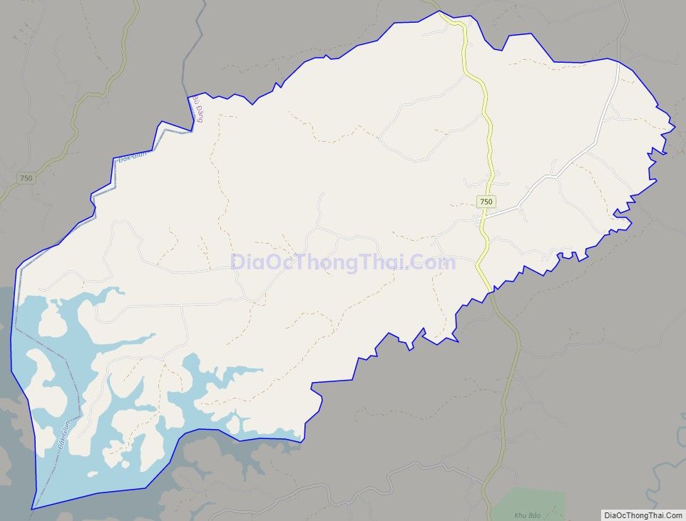 Bản đồ giao thông xã Bom Bo, huyện Bù Đăng