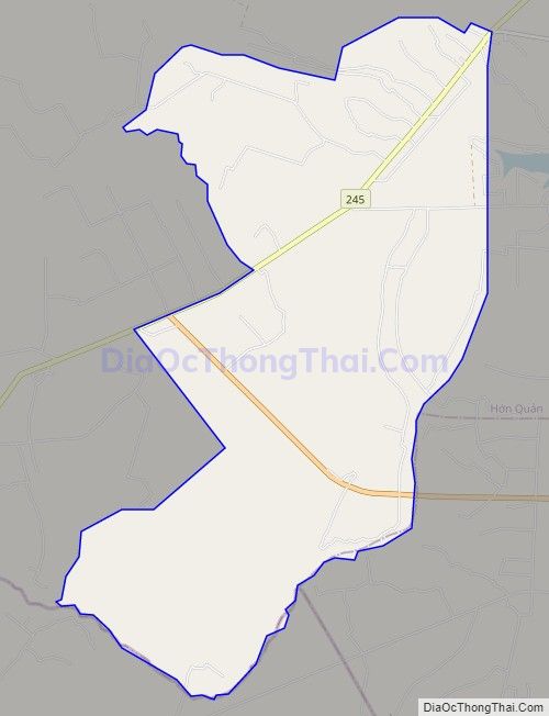 Bản đồ giao thông xã Đồng Nơ, huyện Hớn Quản